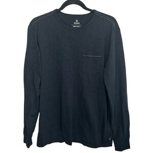 Roark Midweight Pocket Tee L/S T Shirt Mens Medium Crew Neck Grunge Goth Classic